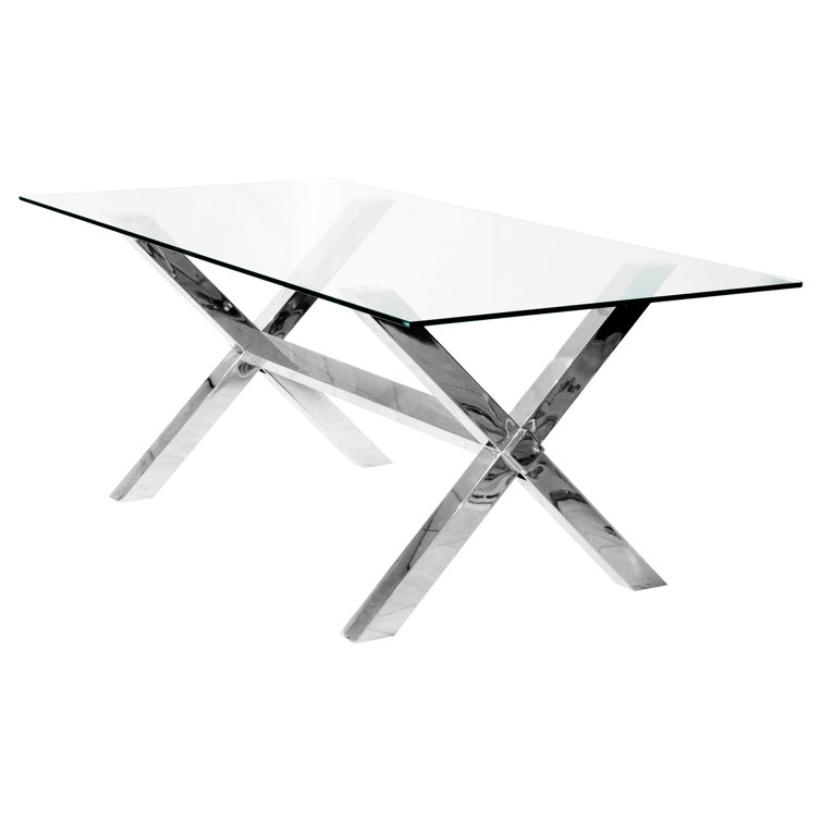 Home Essence Glass Dining Table Wayfair.co.uk